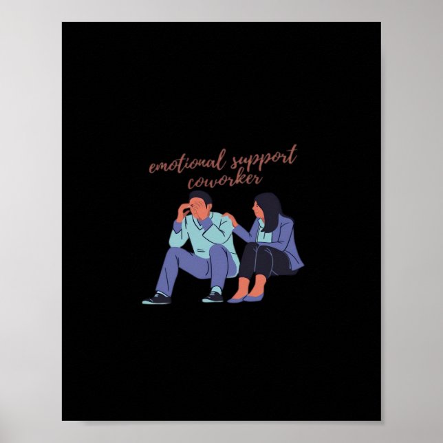 Affiche Aide émotionnelle Coworker essentiel (Devant)