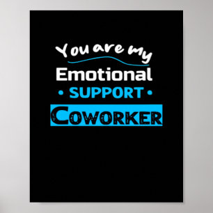 Affiche Aide émotionnelle Coworker Funny Sloth