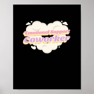 Affiche Aide émotionnelle Coworker Office Cadeau classique