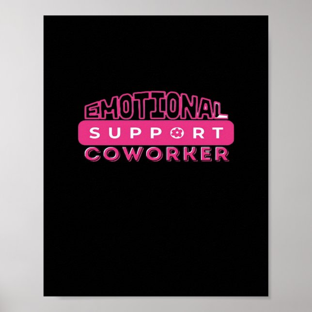 Affiche Aide émotionnelle Coworker rose Fleur essentielle (Devant)