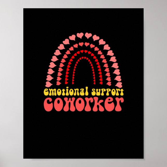 Affiche Aide émotionnelle Coworker Work Bestie Classic (Devant)