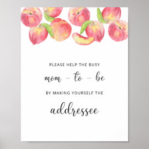 Affiche Aide Pêche à la future maman occupée pour adresser