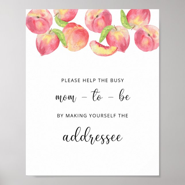 Affiche Aide Pêche à la future maman occupée pour adresser (Devant)