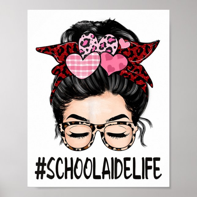 Affiche Aide scolaire Valentines Journée Femmes mignonne M (Devant)