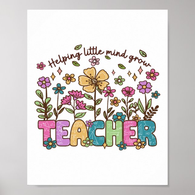 Affiche Aider les petits esprits à faire pousser des fleur (Devant)