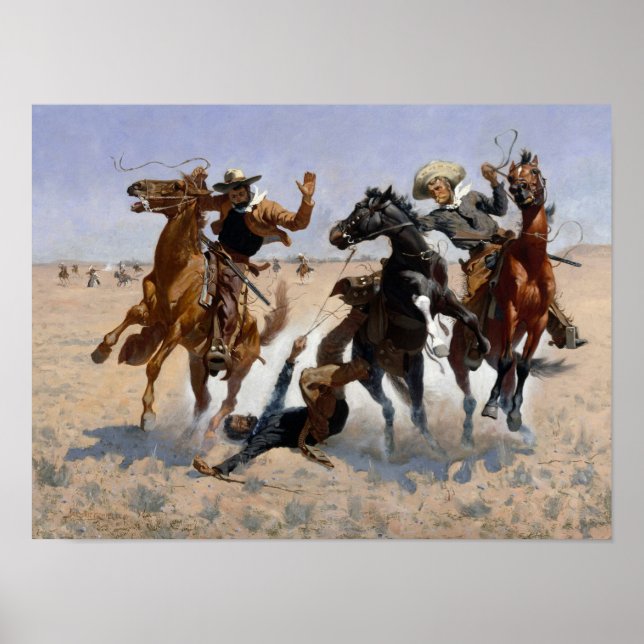 Affiche Aider un camarade Remington Fine Art (Devant)