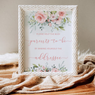 Affiche Aidez les parents occupés à adresser une enveloppe