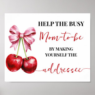 Affiche Aidez Maman À Faire De Vous-Même Adressee Cherry D