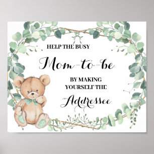 Affiche Aidez Maman à se faire elle-même destinataire Oear