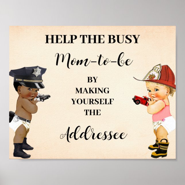 Affiche Aidez Maman à vous adresser Petit Recrue (Devant)