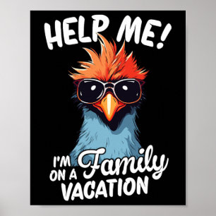 Affiche Aidez-moi, je suis en vacances en famille