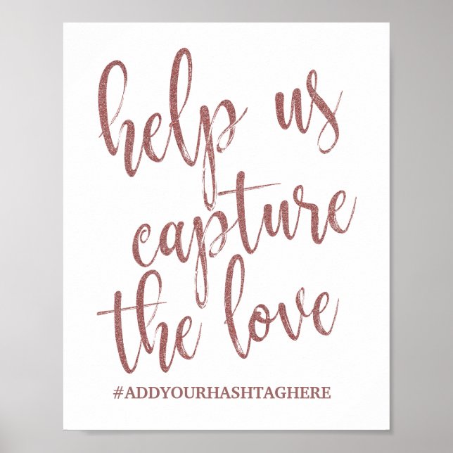 Affiche Aidez-nous à capturer le Love Rose or signe Partie (Devant)