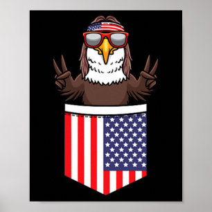 Affiche Aigle À Pocket Fête Patriotique 4