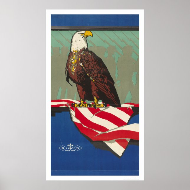 Affiche aigle américain (Devant)