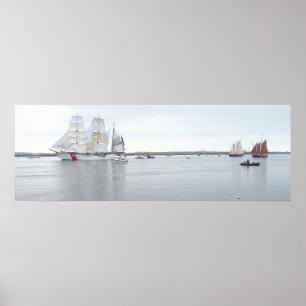 Affiche Aigle, aventure et voie maritime