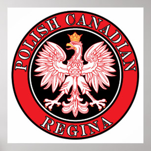 Affiche Aigle canadienne polonaise de Regina