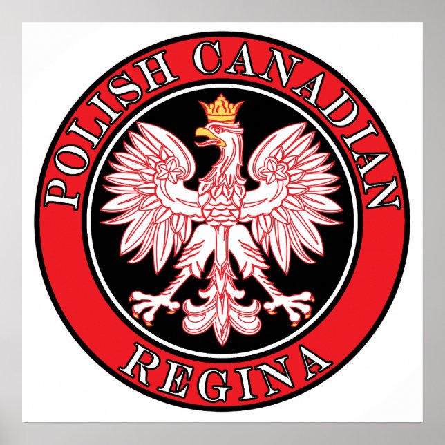Affiche Aigle canadienne polonaise de Regina (Devant)