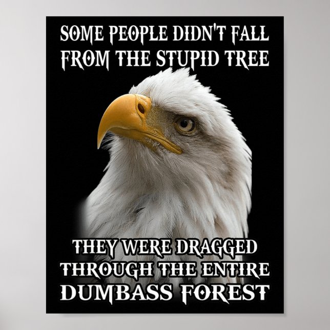 Affiche Aigle Certains ne sont pas tombés de l'arbre Stupi (Devant)