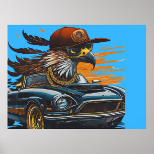 Affiche Aigle cool