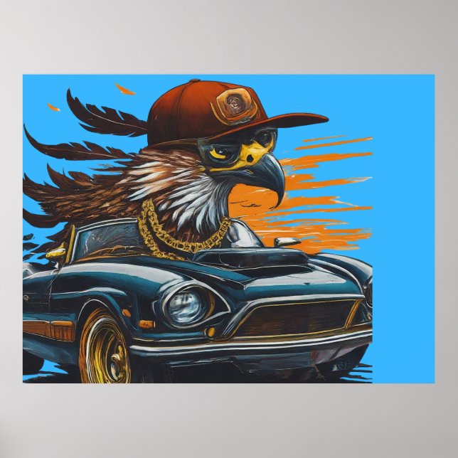 Affiche Aigle cool (Devant)