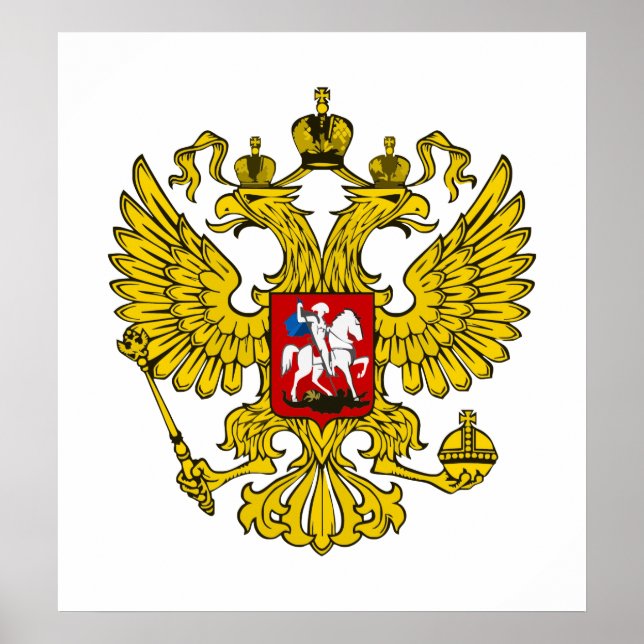 Affiche Aigle de la Fédération de Russie (Devant)
