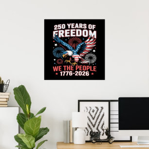 Affiche Aigle de la liberté 250 ans 250e anniversaire État
