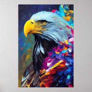 Affiche Aigle de l'aigle à tête blanche Découverte des ani