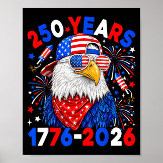 Affiche Aigle du 250e anniversaire 250 ans du 4 juillet ga