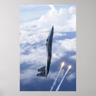 Affiche Aigle F-15 de la Force aérienne