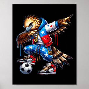 Affiche Aigle Harpye de Panama Dabbing Football Urbyn Stre