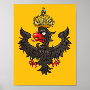 Affiche Aigle héraldique allemand