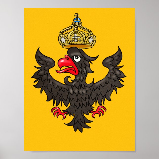 Affiche Aigle héraldique allemand (Devant)