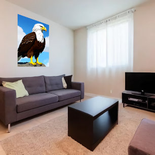 Affiche Aigle majestueux Art AI
