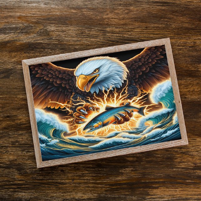 Affiche Aigle Majestueux Capturant Des Prey (Créateur téléchargé)