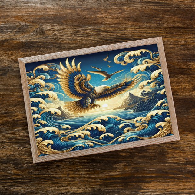 Affiche Aigle Majestueux Fièrement Afficher La Liberté (Créateur téléchargé)