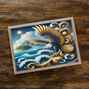 Affiche Aigle Majestueux Symbolisant Force, Patriotisme