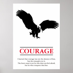 Affiche Aigle Motivational Courage Pop Art Inspiration