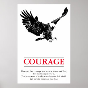 Affiche Aigle Motivational Courage Pop Art Inspiration