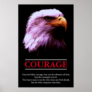 Affiche Aigle Motivational Courage Pop Art Inspiration