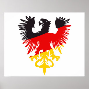 Affiche Aigle noir allemand
