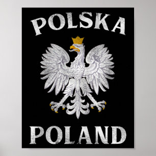 Affiche Aigle Polonais T Pologne Armoiries Polska