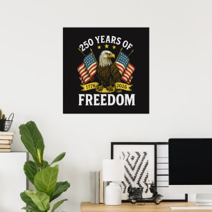 Affiche Aigle royal 250 ans de liberté 1776 2026
