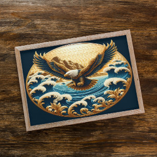 Affiche Aigle S'Élevant Au-Dessus D'Eau Vaste