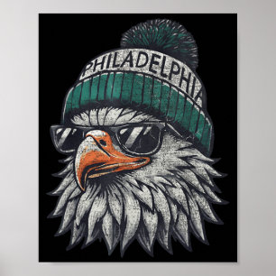 Affiche Aigle Vintage Avec Lunettes De Soleil Hommes Femme