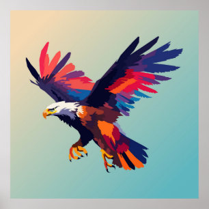 Affiche Aigle volant