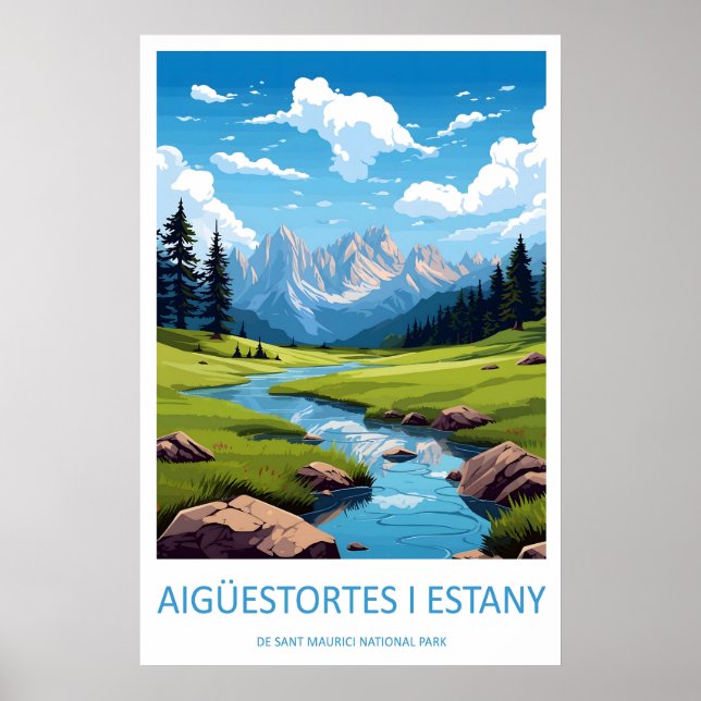 Affiche Aigüestortes I Estany De Sant Maurici National (Devant)