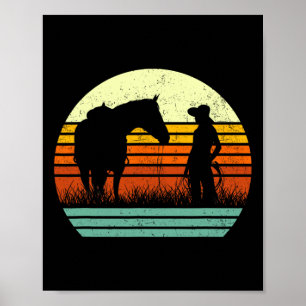 Affiche Aiguille Rétro Cheval Pour Femmes & Fille I Lo