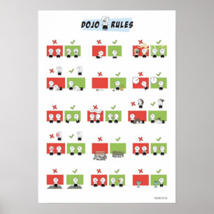 Affiche Aikido Dojo Rules