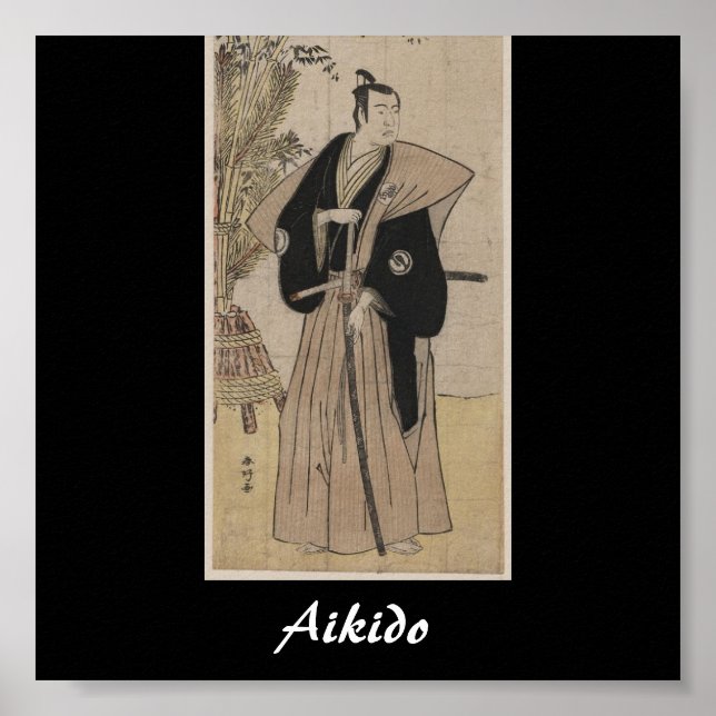Affiche Aikido Japonais Martial Art (Devant)