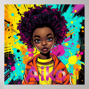 Affiche AiKo Graphisme Grunge #1
